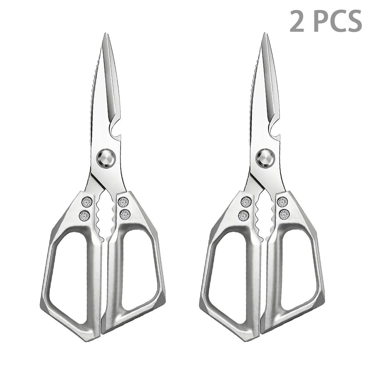 Stainless Steel Kitchen Shears Multifunctional Stainless Steel Kitchen Tools Cutting Vegetables Meat Fish Food Scissors